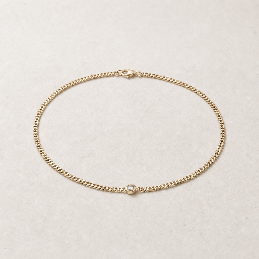 Single Chain Bracelet in Gold