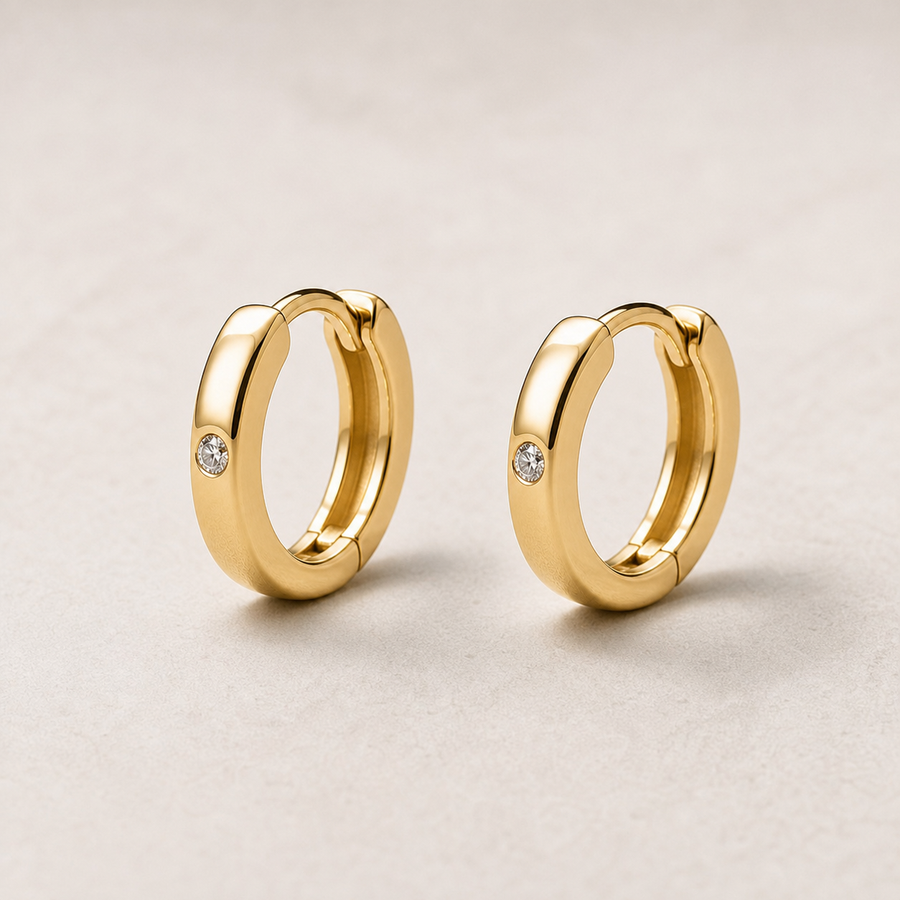 Hoop Earrings (Pair) in Gold