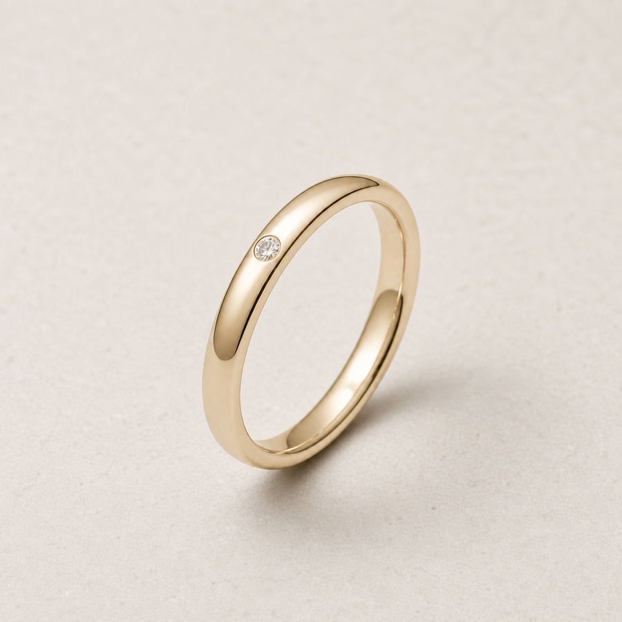 Thin Band in Gold
