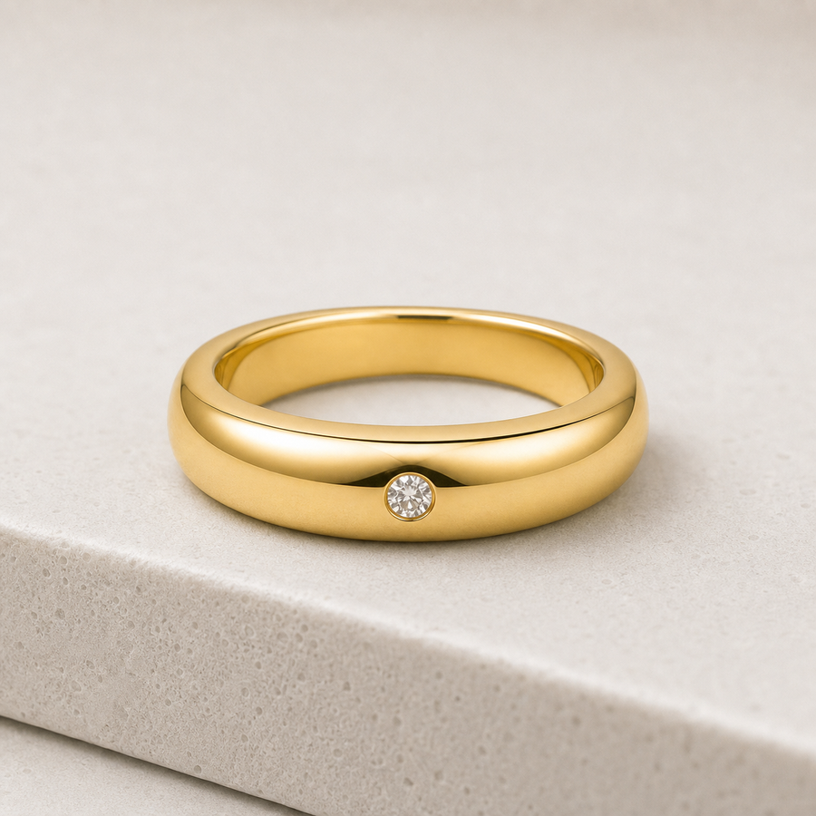 Dome Ring in Gold