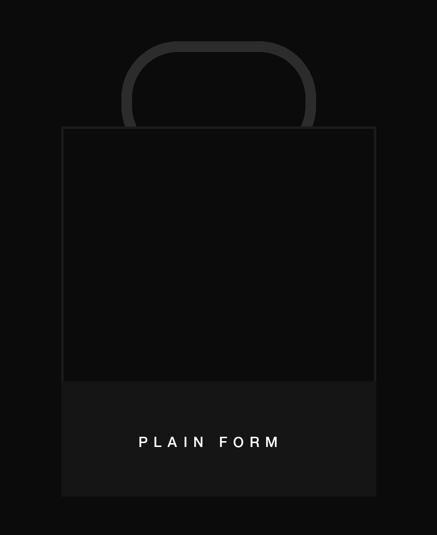 Plain Form shopping bag